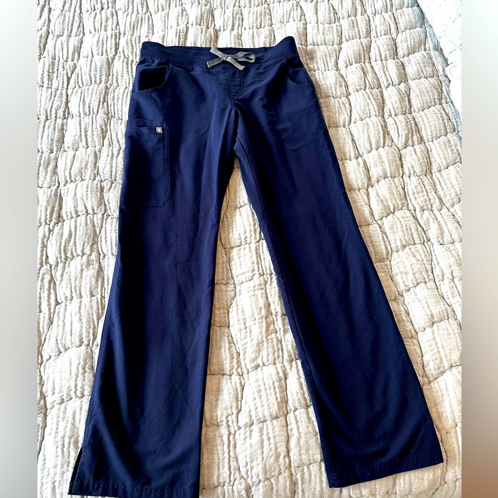 Figs scrub bottoms navy blue medium tall